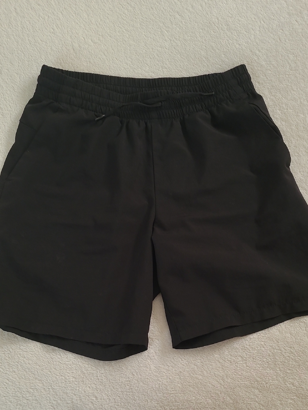 Black Athletic Drawstring Shorts